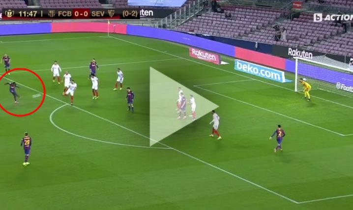 FENOMENALNY gol Dembele z Sevillą na 1-0! [VIDEO]